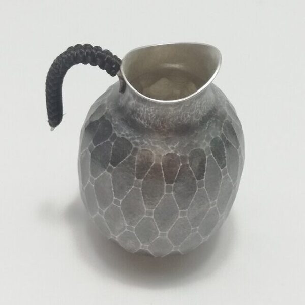 純銀製 酒器 徳利 長寿亀甲紋 - 画像 (2)